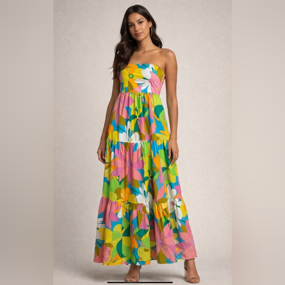 no brand Dresses & Skirts - Colorful Strapless Maxi Dress